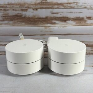 2x Google Wifi AC-1304 AC1200 Dual-Band Mesh Routers - Pre-owned
